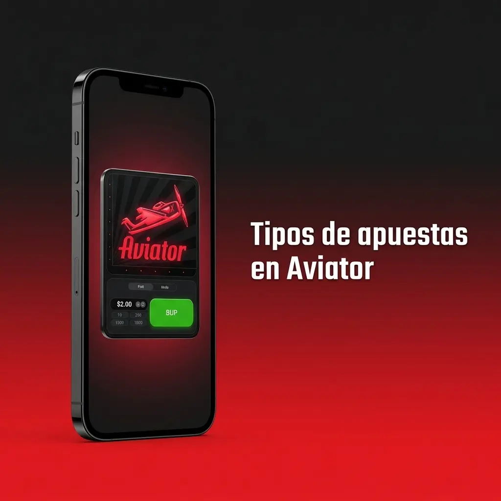 Panel de Aviator con los tipos de apuesta disponibles