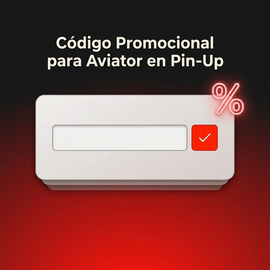Código promocional PINUP para Aviator en Pin-Up: ingrésalo al registrarte o en la sección Bonos de tu cuenta.